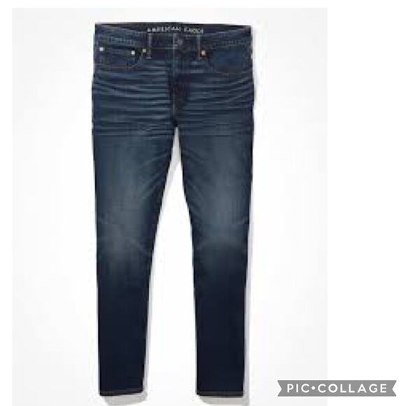 American Eagle Original Straight Flex Blue Jeans 28 32 - Picture 1 of 10